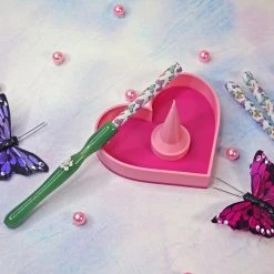 Shop Burning Love Joint Holder/Extender- Jade Flower 4.75