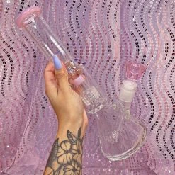 Burning Love Bongs Material Girl Water Pipe - Pink