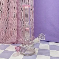 Burning Love Bongs Material Girl Water Pipe - Pink