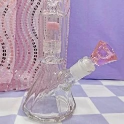 Burning Love Bongs Material Girl Water Pipe - Pink