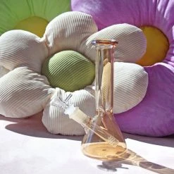 Burning Love Opalescent Beaker Bong- Amber