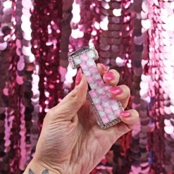 Burning Love Fancy Flame Lighter- Pink/white Checker Lighters