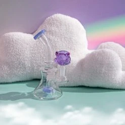 Burning Love Bongs Blossom Bong- Periwinkle