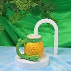 Shop Burning Love Pineapple Wake N Bake Mug Pipe Pipes