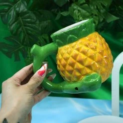 Shop Burning Love Pineapple Wake N Bake Mug Pipe Pipes
