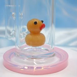 Shop Burning Love Novelty Duckie Water Pipe/Rig- Pink