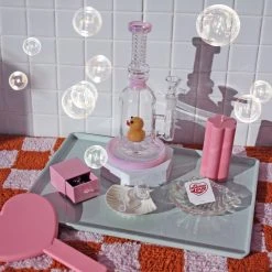 Shop Burning Love Novelty Duckie Water Pipe/Rig- Pink