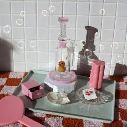 Shop Burning Love Novelty Duckie Water Pipe/Rig- Pink