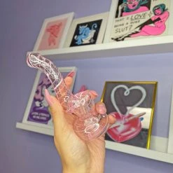 Burning Love Pipes Pink Swirl Bubbler