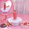 Burning Love Lighters Lighter Case- Pink Checkerboard