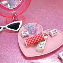 Burning Love Lighters Lighter Case- Pink Checkerboard