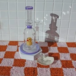 Shop Burning Love Duckie Water Pipe/Rig- Purple Bongs