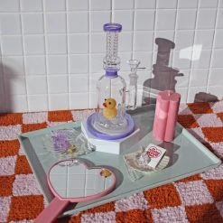 Shop Burning Love Duckie Water Pipe/Rig- Purple Bongs