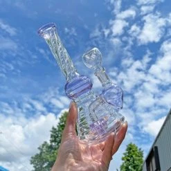 Burning Love Twirl Water Pipe- Purple