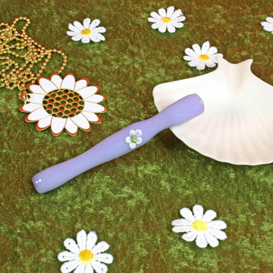 Shop Burning Love Joint Holder/Extender- Purple Flower 3.75" Joint Accessories 3 Shop Burning Love Joint Holder/Extender- Purple Flower 3.75" Joint Accessories