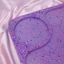 Shop Burning Love Purple Glitter Resin Rolling Tray