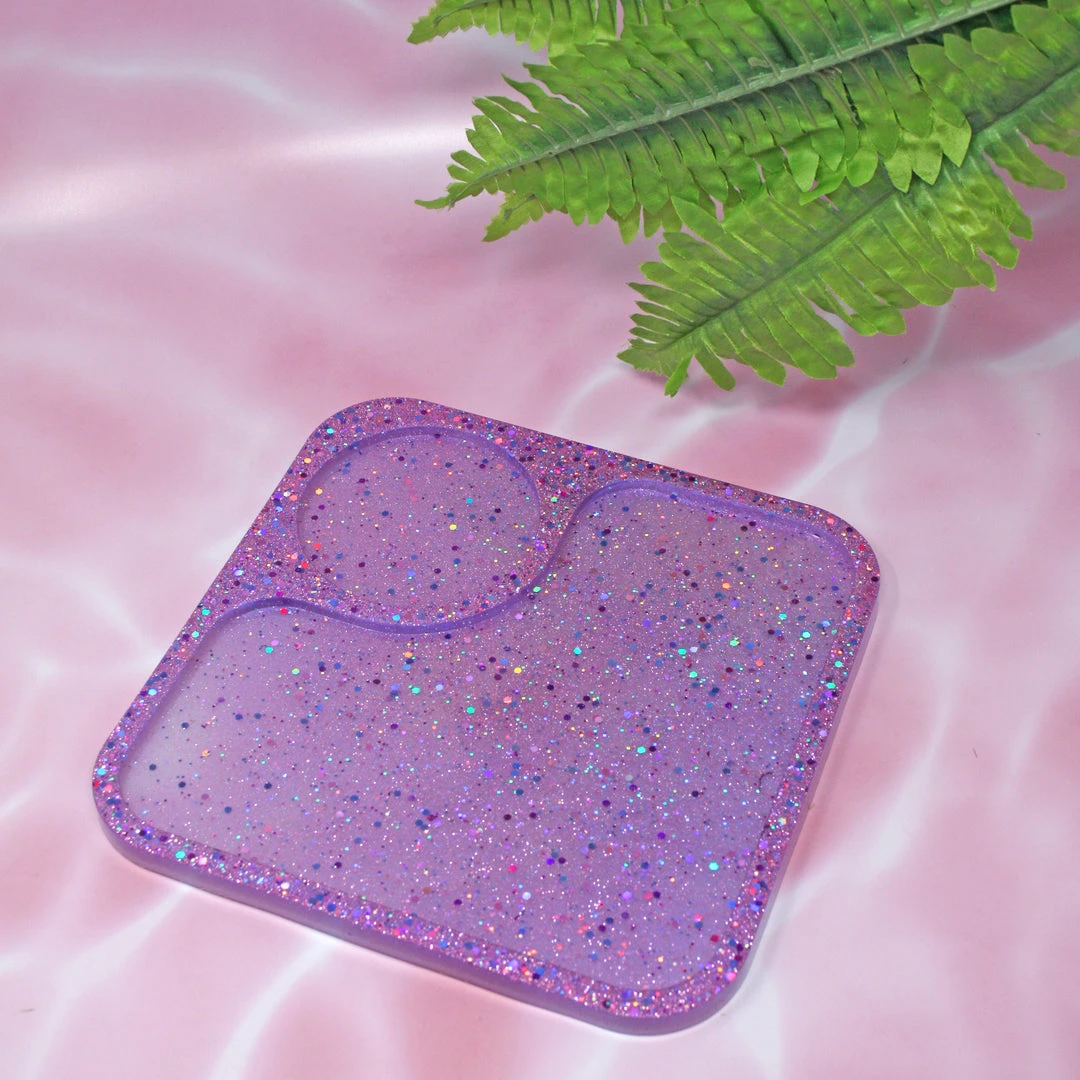 Shop Burning Love Purple Glitter Resin Rolling Tray 6 Shop Burning Love Purple Glitter Resin Rolling Tray
