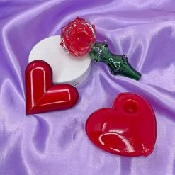 Burning Love Red Heart Lighter