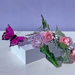 Burning Love Small Rose Bowl- Pink