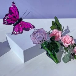 Burning Love Small Rose Bowl- Pink