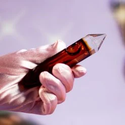 Burning Love Pipes Crystal Pipe- Amber