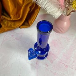 Burning Love Blue Groovy Heart Bong Bongs