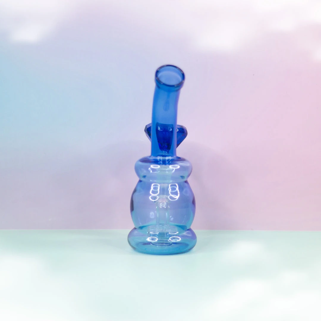Burning Love Diamond In The Rough Water Pipe- Sapphire Bongs 5 Burning Love Diamond In The Rough Water Pipe- Sapphire Bongs
