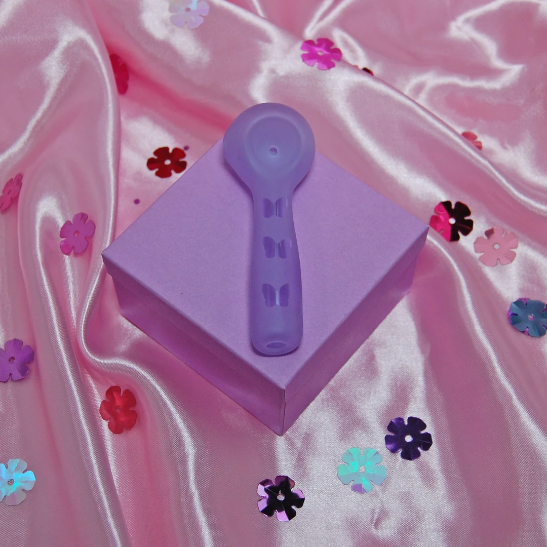 Burning Love Pipes Butterfly Pipe- Purple Burning Love Pipes Butterfly Pipe- Purple