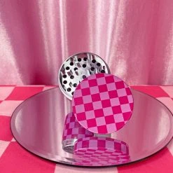 Burning Love Pink Checkerboard Grinder