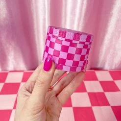 Burning Love Pink Checkerboard Grinder