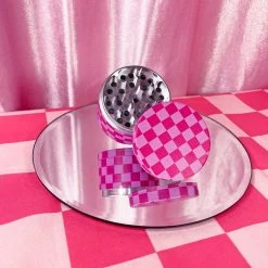 Burning Love Pink Checkerboard Grinder