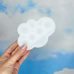 Burning Love Cloud Silicone Container- White