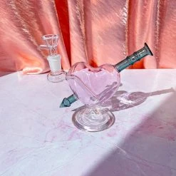 Burning Love Bongs Pink Cupid's Heart Bong