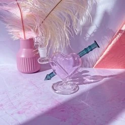 Burning Love Bongs Pink Cupid's Heart Bong