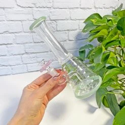 Burning Love Jade Flower Vase Water Pipe