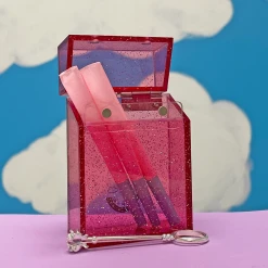 Burning Love Joint Accessories Glitter Cigarette Box- Pink