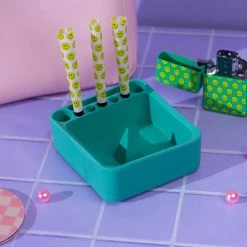 Burning Love Teal Silicone Debowler Ash Tray