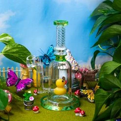 Shop Burning Love Duckie Water Pipe/Rig- Green Bongs 5 Shop Burning Love Duckie Water Pipe/Rig- Green Bongs