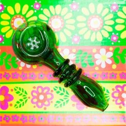 Shop Burning Love Pipes Built-In Filter Pipe- Green 9 Shop Burning Love Pipes Built-In Filter Pipe- Green