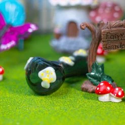 Burning Love Mushroom Bowl- Gray Pipes