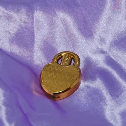 Burning Love Heart Lock Lighter- Gold Lighters