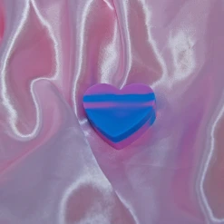 Burning Love Heart Silicone Container- Tie Dye