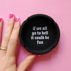 Burning Love Hell Ash Tray Ash Trays