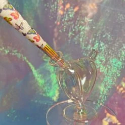 Burning Love Mini Heart Bubbler- Iridescent