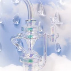 Burning Love Bongs Iridescent Recycler