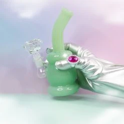 Burning Love Diamond In The Rough Water Pipe- Jade Bongs