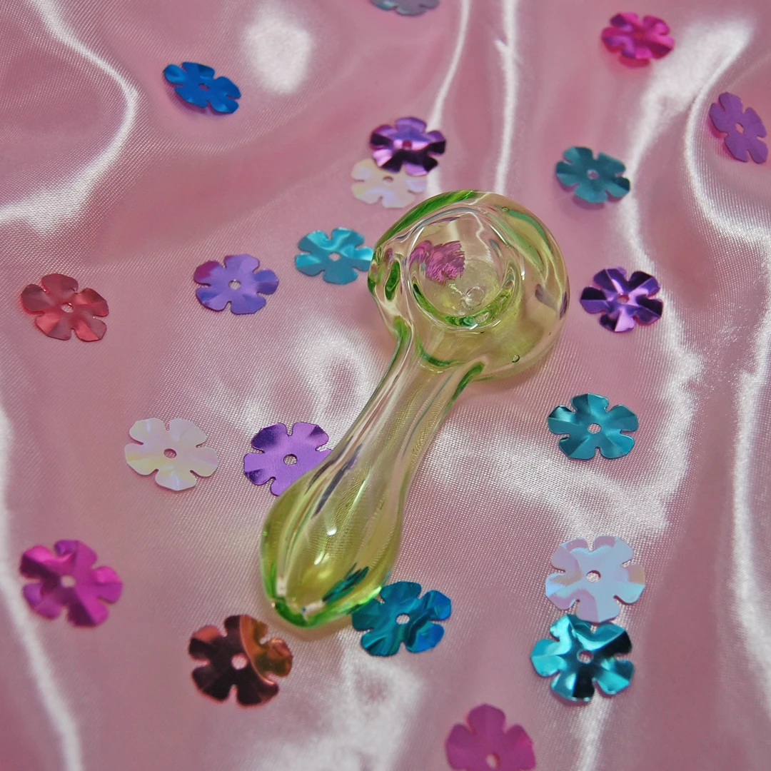 Shop Burning Love Green Jelly Pipe 5 Shop Burning Love Green Jelly Pipe