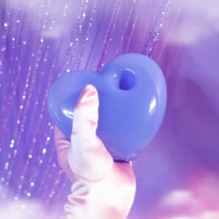 Burning Love Jumbo Party Heart Pipe- Pastel Blue Pipes