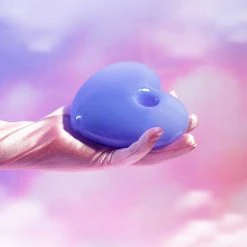 Burning Love Jumbo Party Heart Pipe- Pastel Blue Pipes