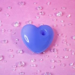 Burning Love Jumbo Party Heart Pipe- Pastel Blue Pipes